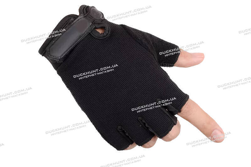 Тактические перчатки без пальцев цвет Black
