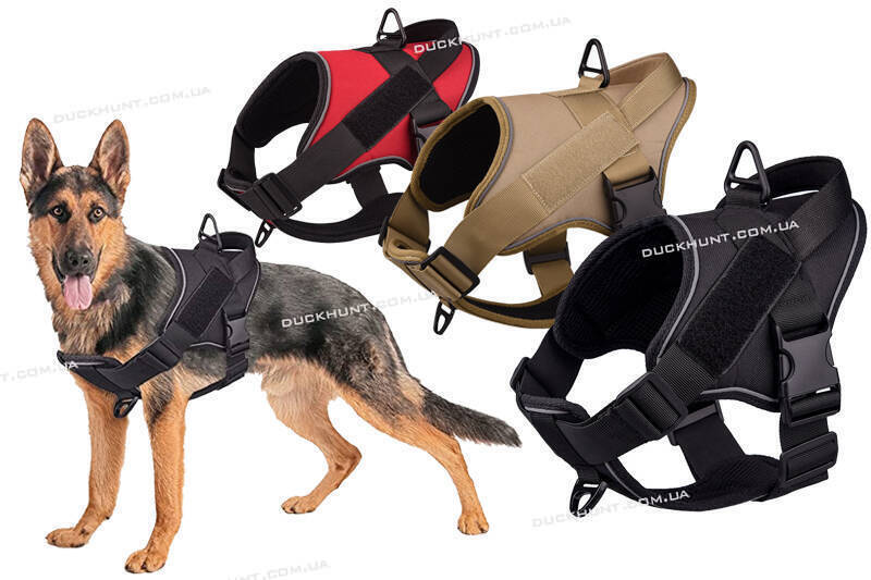 Тактичний жилет для собак, розміри M та L, вибір кольору