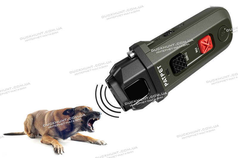 Ультразвуковий відлякувач собак з ліхтариком PATPET Ultrasonic Dog Trainer U10