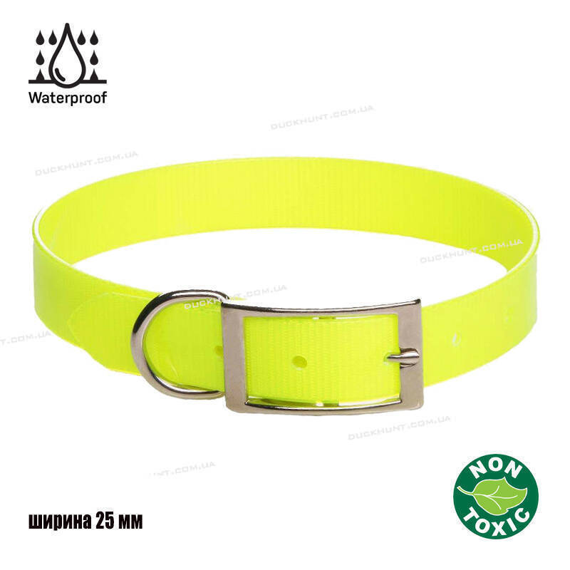 Нашийник TPU 25 колір жовтий 2.5 см ширина фото Нашийник TPU 25 колір жовтий 2.5 см ширина